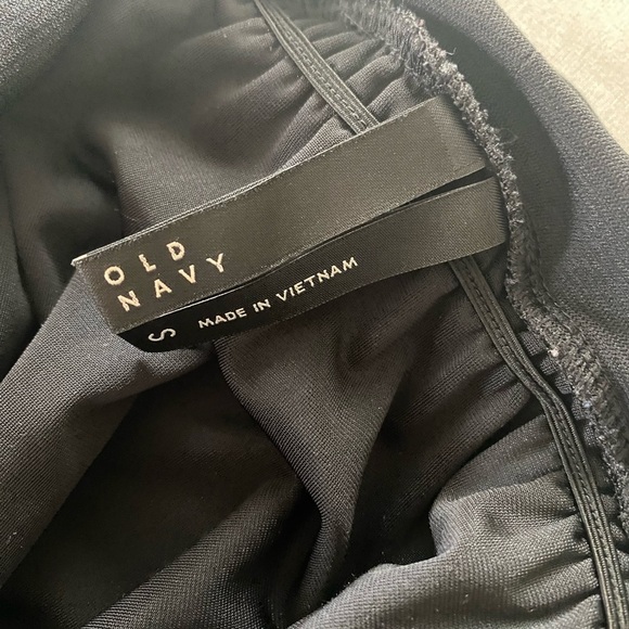 Old Navy Velvet Babydoll Dress Black Elegant Black Sleeveless Fit & Flare Small - Picture 5 of 7